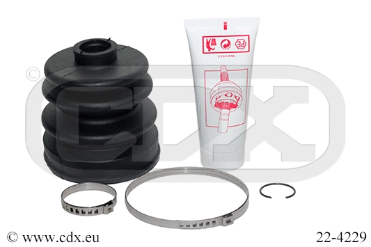 Jeu de joints-soufflets, arbre de commande CDX 22-4229