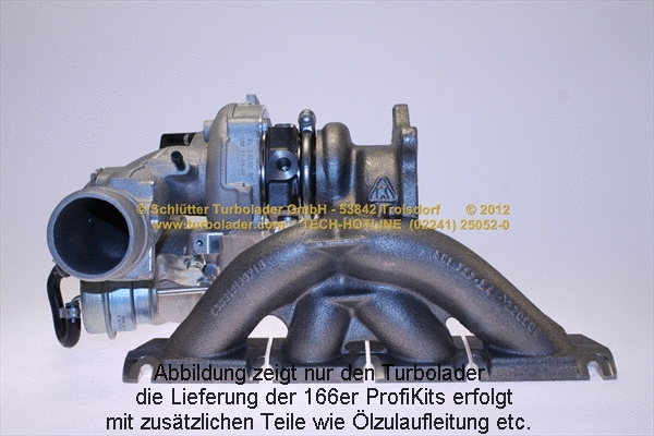 Turbocompresseur, suralimentation SCHLÜTTER TURBOLADER 166-09020