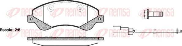 Kit de plaquettes de frein, frein à disque Flexible Drive 125102