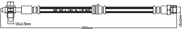 Flexible de frein JURATEK JBH1194
