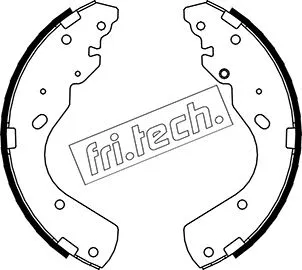 Jeu de mâchoires de frein fri.tech. 1040.156