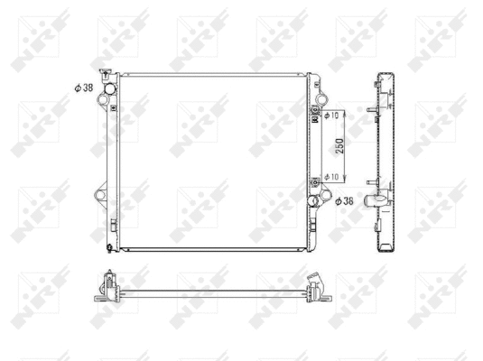 Radiateur, refroidissement du moteur NRF 53575