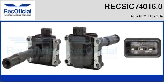 Bobine d'allumage RECOFICIAL RECSIC74016.0