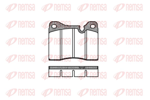 Kit de plaquettes de frein, frein à disque REMSA 0011.20