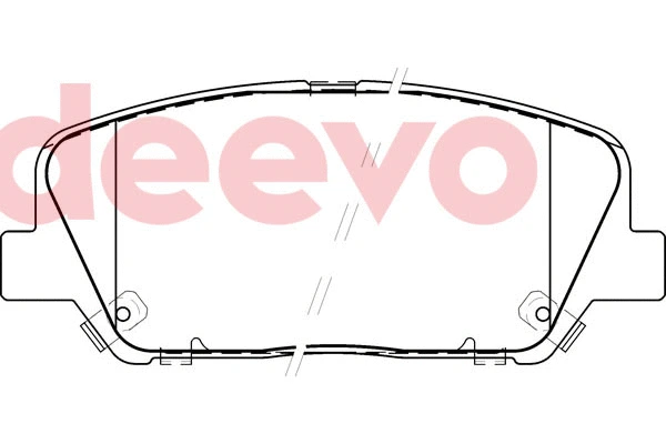 Kit de plaquettes de frein, frein à disque DEEVO BP82860