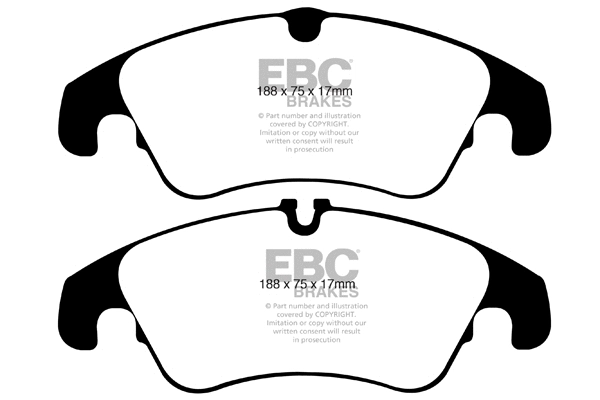 Kit de plaquettes de frein, frein à disque EBC Brakes DP21986