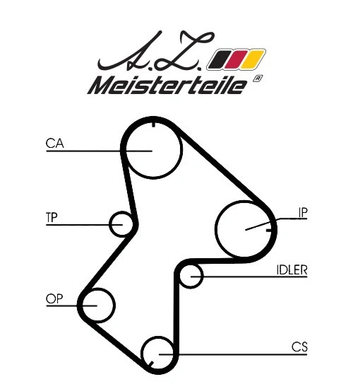 Kit de courroie crantée A.Z. Meisterteile AZMT-30-058-2349