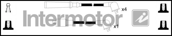 Kit de câbles d'allumage INTERMOTOR 76036