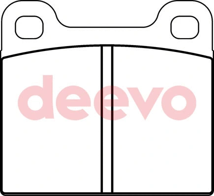 Kit de plaquettes de frein, frein à disque DEEVO BP57520
