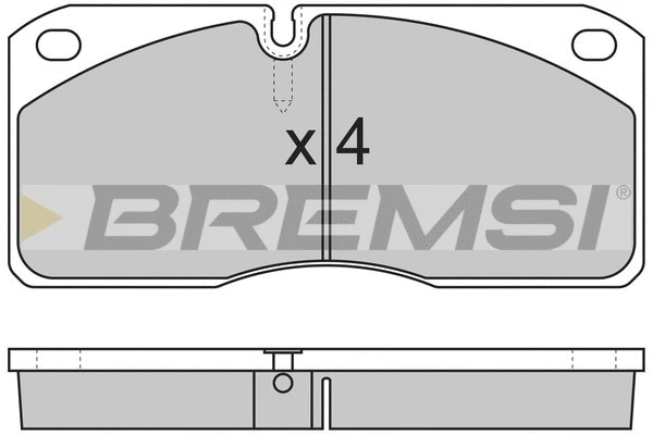 Kit de plaquettes de frein, frein à disque BREMSI BP7258