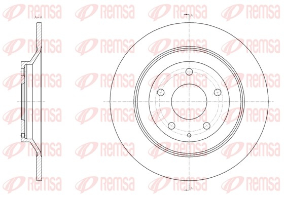 Disque de frein REMSA 61518.00
