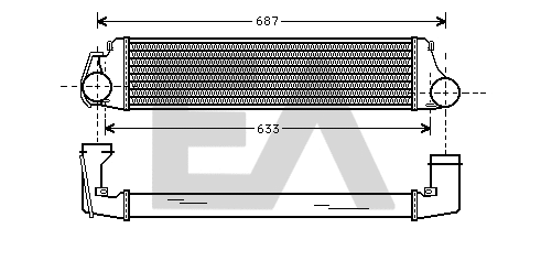 Refroidisseur d'air de suralimentation EACLIMA 36A07002