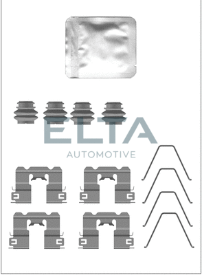 Kit d'accessoires, plaquette de frein à disque ELTA AUTOMOTIVE EA8912