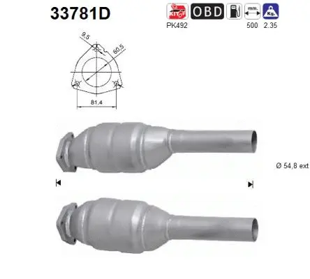 Catalyseur AS 33781D