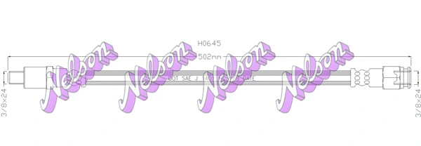 Flexible de frein KAWE H0645