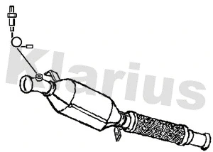 Filtre à particules / à suie, échappement KLARIUS 390534