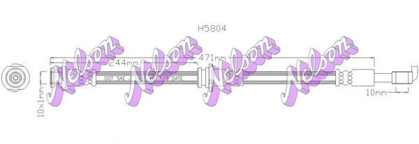 Flexible de frein KAWE H5804