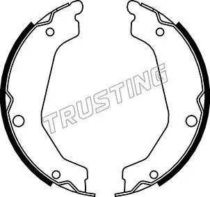 Jeu de mâchoires de frein, frein de stationnement TRUSTING 046.219