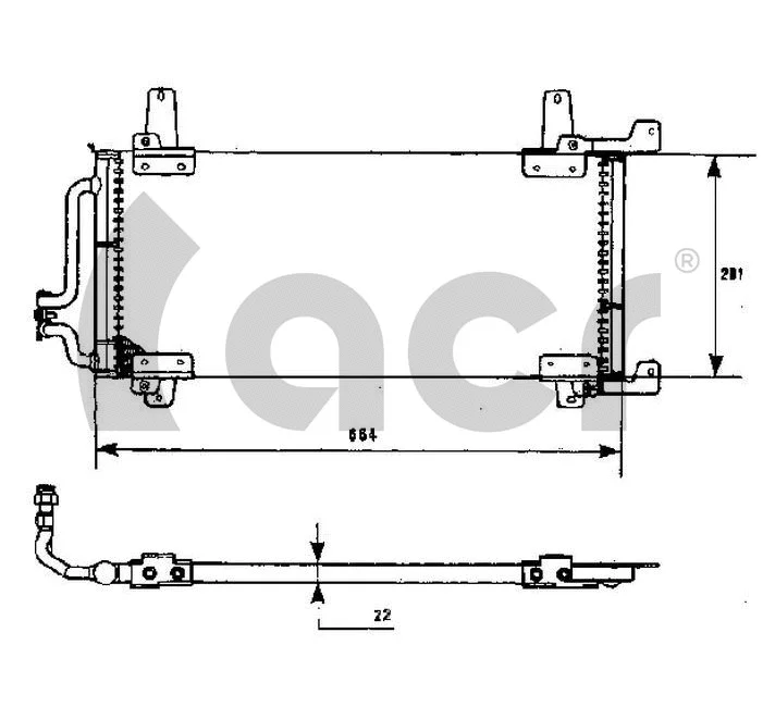 Condenseur, climatisation ACR 300453