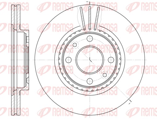 Disque de frein REMSA 6144.10