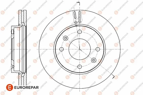 Disque de frein EUROREPAR 1642779280