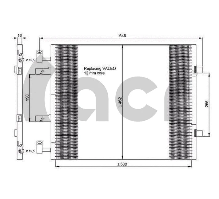 Condenseur, climatisation ACR 300639