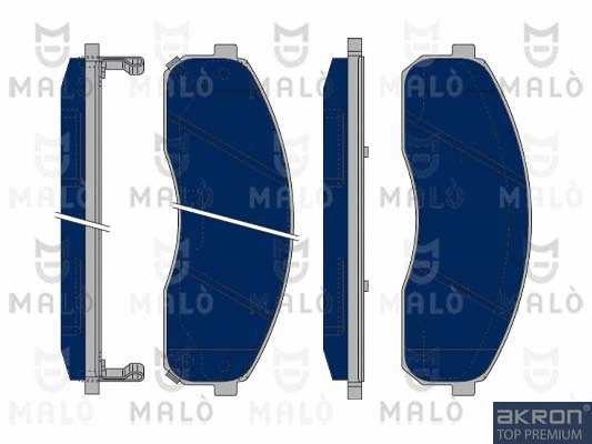 Kit de plaquettes de frein, frein à disque AKRON-MALÒ 1050375