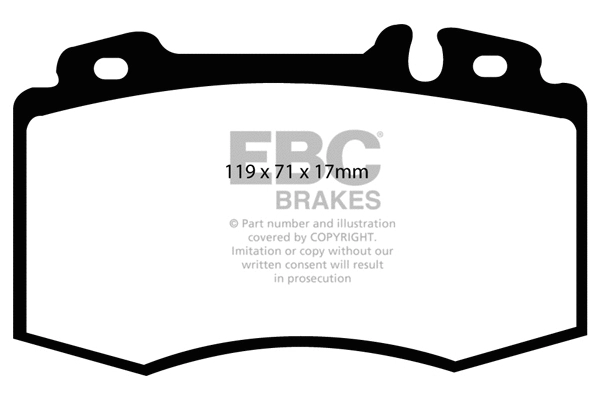 Kit de plaquettes de frein, frein à disque EBC Brakes DP21363