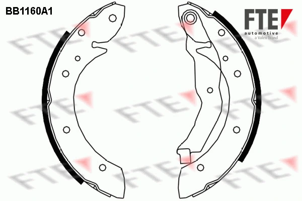 Jeu de mâchoires de frein FTE 9100032