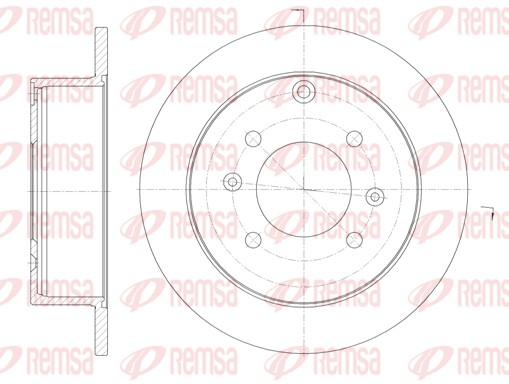 Disque de frein REMSA 6757.00