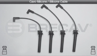 Kit de câbles d'allumage BRECAV 42.506