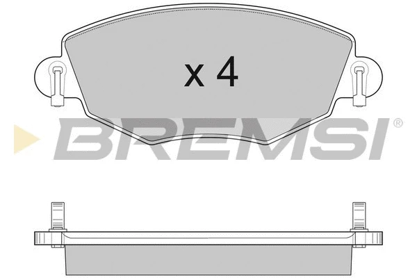Kit de plaquettes de frein, frein à disque BREMSI BP2926