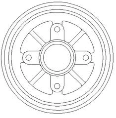 Tambour de frein ABTEX BDM948