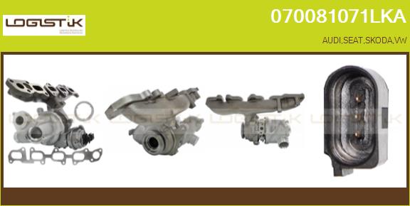 Turbocompresseur, suralimentation LGK 070081071LKA