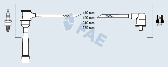 Kit de câbles d'allumage FAE 85116