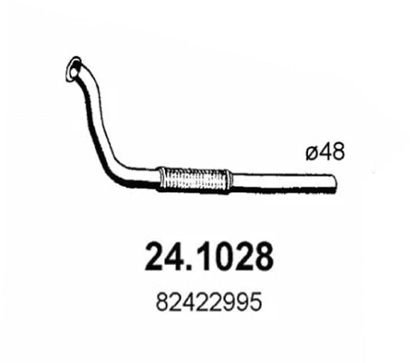 Tuyau d'échappement ASSO 24.1028