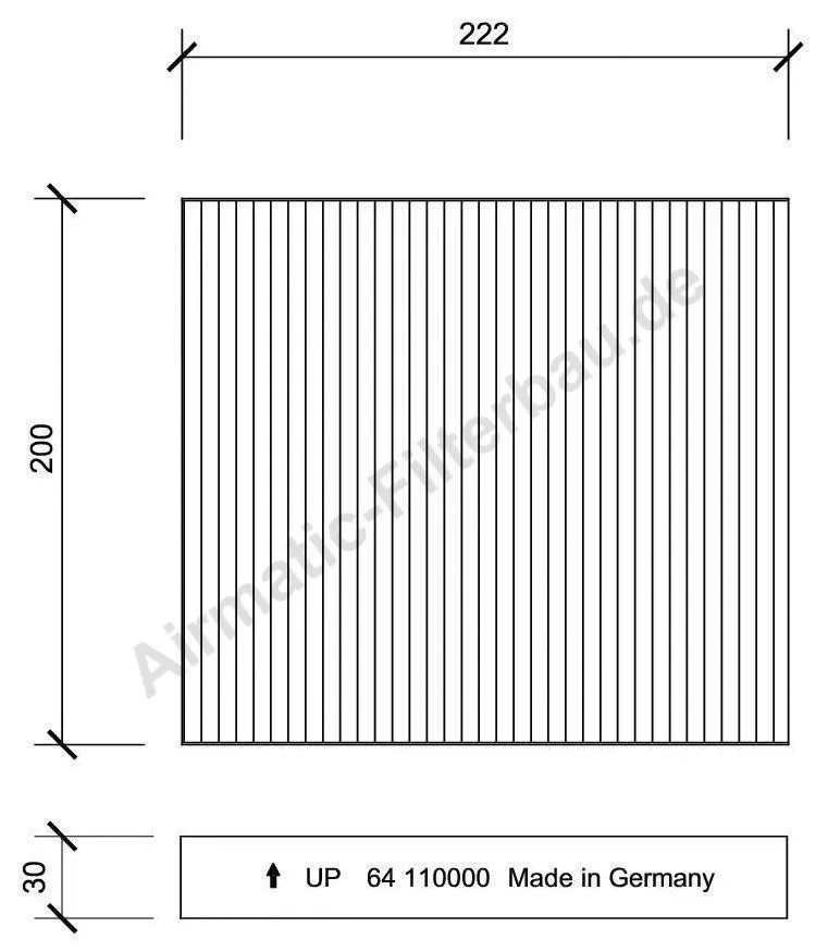 Filtre, air de l'habitacle AIRMATIC Filterbau IF0064