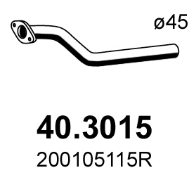 Tuyau d'échappement ASSO 40.3015