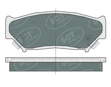 Kit de plaquettes de frein, frein à disque SCT - MANNOL SP 361 PR