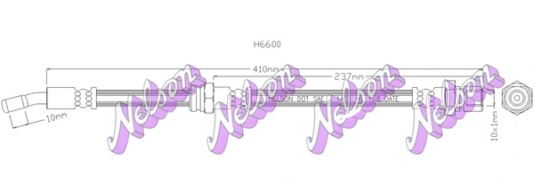 Flexible de frein KAWE H6600