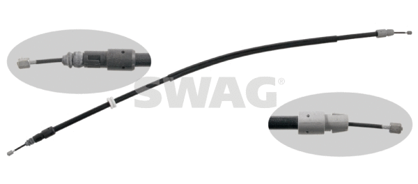 Tirette à câble, frein de stationnement SWAG 10 93 4908
