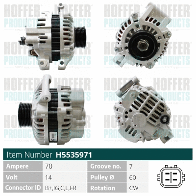 Alternateur HOFFER H5535971