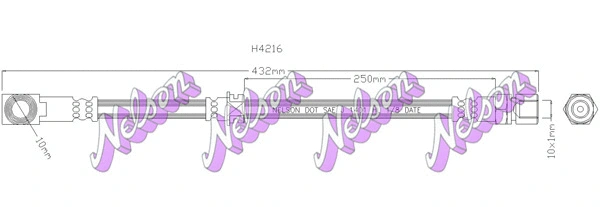 Flexible de frein KAWE H4216