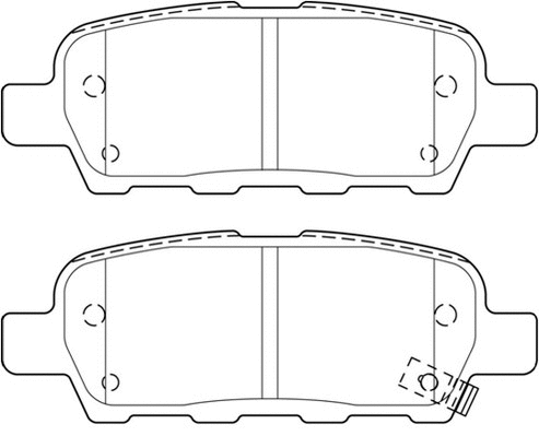 Kit de plaquettes de frein, frein à disque Omnicraft 2135635