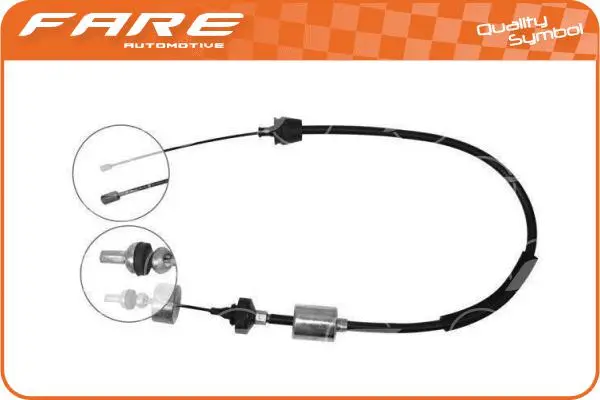 Tirette à câble, commande d'embrayage FARE-CO 24305