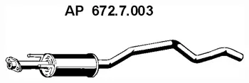 Silencieux avant EBERSPÄCHER 672.7.003