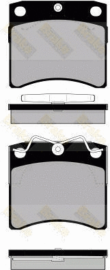 Kit de plaquettes de frein, frein à disque Brake ENGINEERING PA1152