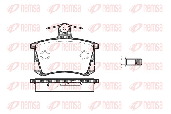 Kit de plaquettes de frein, frein à disque REMSA 0135.40