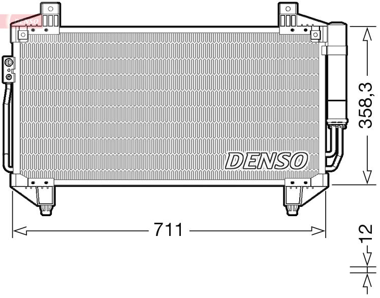 Condenseur, climatisation DENSO DCN45011