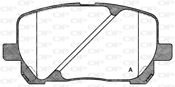 Kit de plaquettes de frein, frein à disque OPEN PARTS BPA0954.00